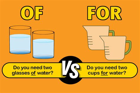 difference between of and for|Of vs. For: Differences and Proper Grammar Use .